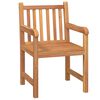 vidaXL 5 Piece Garden Dining Set Solid Wood Teak