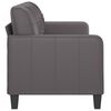 vidaXL 3-Seater Sofa Grey 180 cm Faux Leather