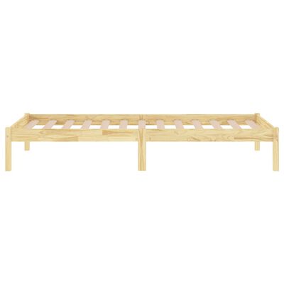vidaXL Bed Frame without Mattress Solid Wood 90x200 cm, natural vidaXL Bed Frame without Mattress Solid Wood 90x200 cm