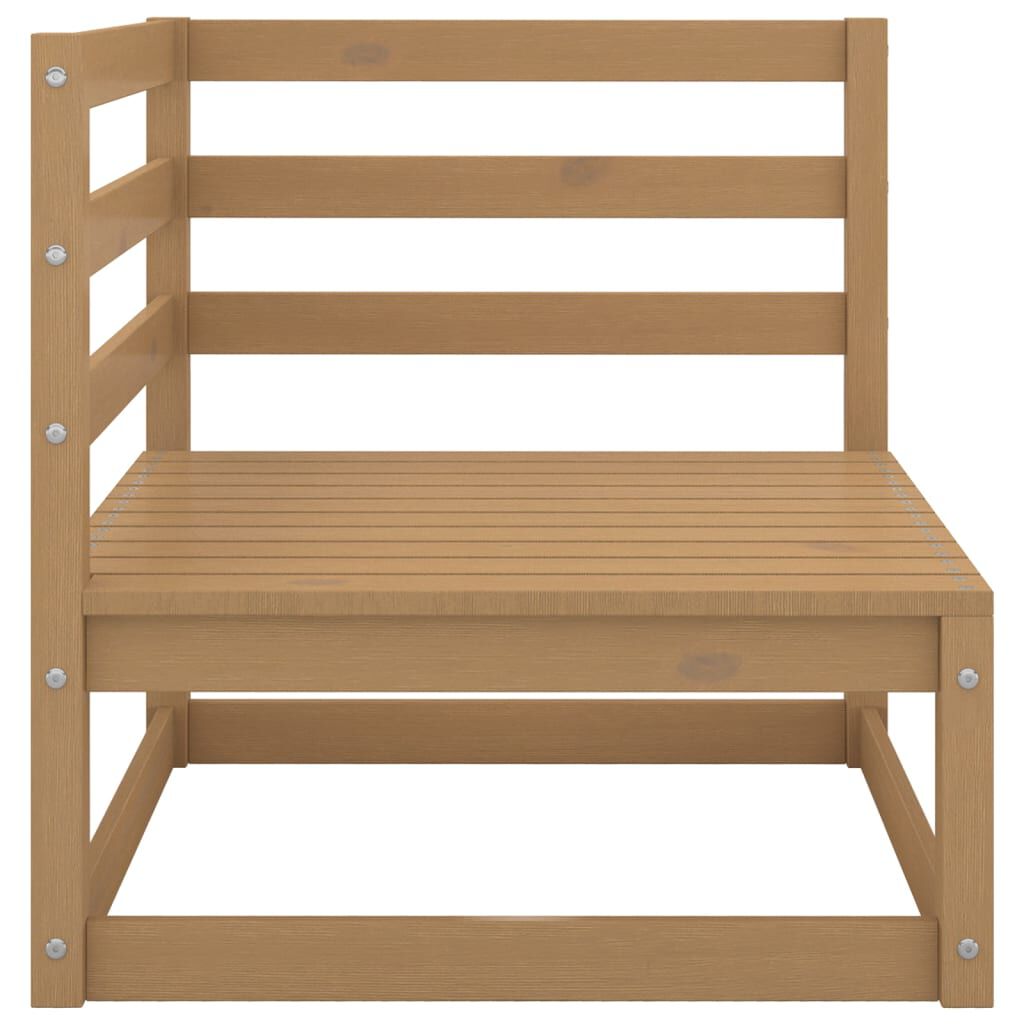 vidaXL Garden Corner Sofa Honey Brown Solid Wood Pine
