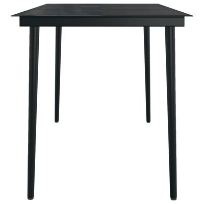 vidaXL 5 Piece Garden Dining Set Black, black vidaXL 5 Piece Garden Dining Set Black