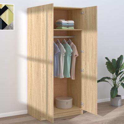 vidaXL Wardrobe Sonoma Oak 80x52x180 cm Engineered Wood, sonoma oak vidaXL Wardrobe Sonoma Oak 80x52x180 cm Engineered Wood