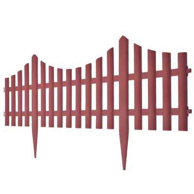 vidaXL 17 pcs Lawn Dividers 10 m Brown, brown vidaXL 17 pcs Lawn Dividers 10 m Brown