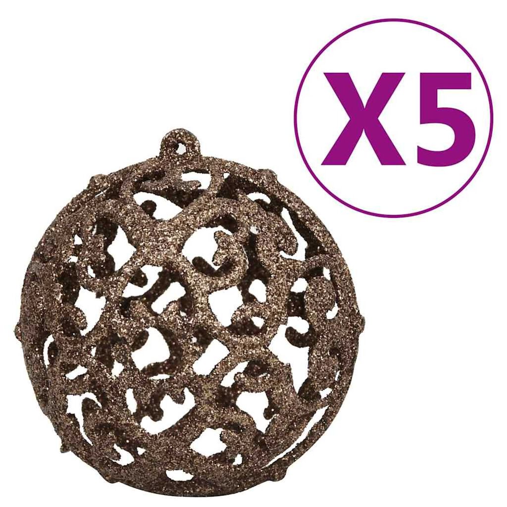 vidaXL Artificial Pre-lit Christmas Tree with Ball Set Black 120 cm PVC
