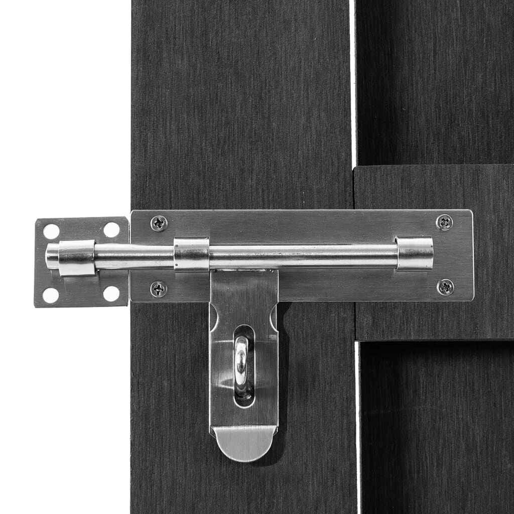 vidaXL Garden Gate WPC 100x180 cm Grey