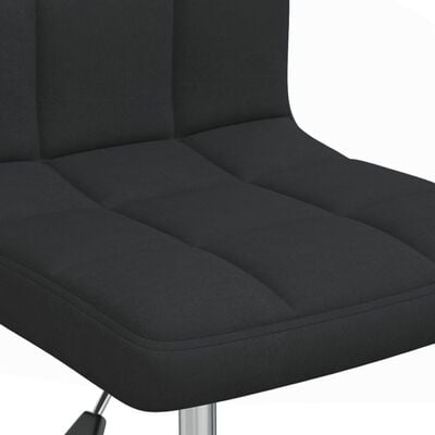 vidaXL Swivel Dining Chair Black Fabric, black vidaXL Swivel Dining Chair Black Fabric