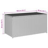 vidaXL Garden Storage Box Poly Rattan 100x50x50 cm Brown
