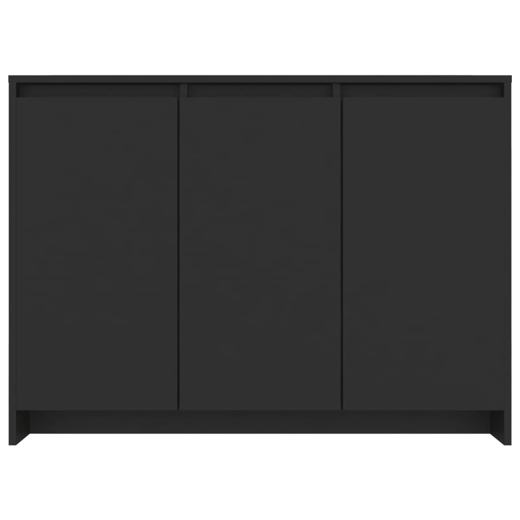 vidaXL Sideboard Black 102x33x75 cm Engineered Wood