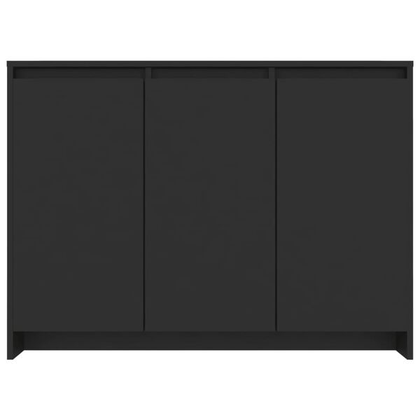 vidaXL Sideboard Black 102x33x75 cm Engineered Wood