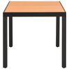 vidaXL Garden Table Brown 80x80x74 cm Aluminium and WPC