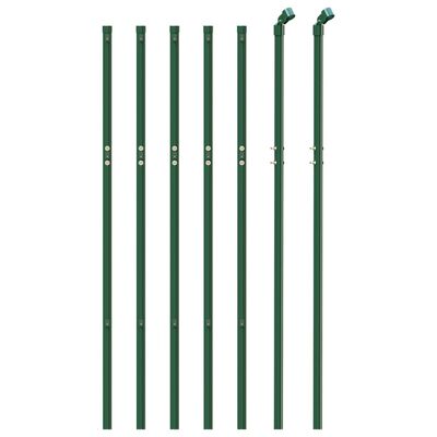 vidaXL Chain Link Fence Green 0.8x10 m