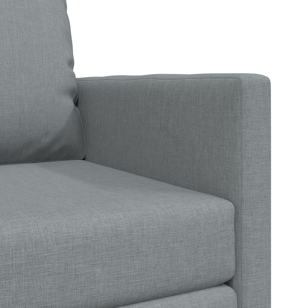 vidaXL Floor Sofa Bed 2-in-1 Light Grey 112x174x55 cm Fabric
