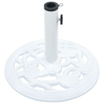 vidaXL Umbrella Base White 9 kg 40 cm Cast Iron, white vidaXL Umbrella Base White 9 kg 40 cm Cast Iron