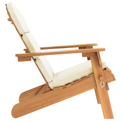 vidaXL Adirondack Garden Chair with Cushions Solid Wood Acacia