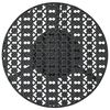 vidaXL Bistro Table Black 40x70 cm Metal