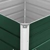 vidaXL Raised Garden Bed 100x100x77 cm Galvanised Steel Green