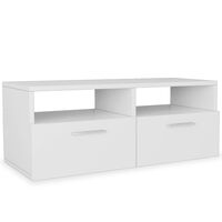 vidaXL TV Cabinet Engineered Wood 95x35x36 cm White