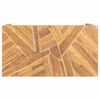 vidaXL Coffee Table Erosion Solid Teak Wood 110x35x38 cm