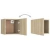 vidaXL Bedside Cabinets 2 pcs Sonoma Oak 30.5x30x30 cm Engineered Wood
