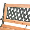 vidaXL Garden Bench 116 cm Cast Iron and Solid Wood Fir