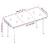 vidaXL 5 Piece Outdoor Dining Set with Cushions Grey and Black