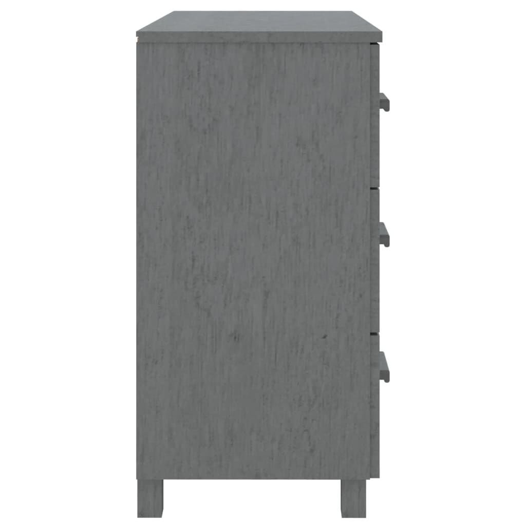 vidaXL Sideboard HAMAR Dark Grey 90x40x80 cm Solid Pinewood