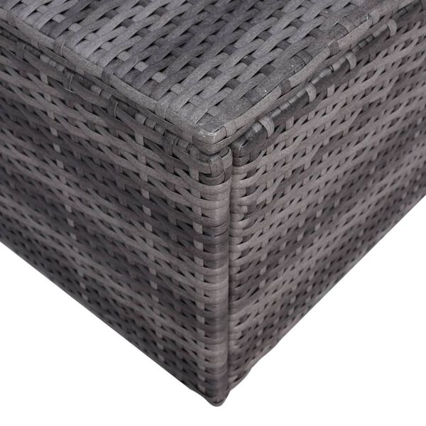 vidaXL 6 Piece Garden Sofa Set with Cushions & Pillows Poly Rattan Grey