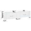 vidaXL Double Washing and Drying Machine Pedestal with Drawers White