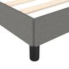 vidaXL Bed Frame without Mattress Dark Grey 92x187 cm Single Fabric
