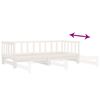 vidaXL Pull-out Day Bed without Mattress White 2x(90x200)cm
