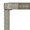 vidaXL 4 Piece Garden Lounge Set with Cushions Grey Poly Rattan