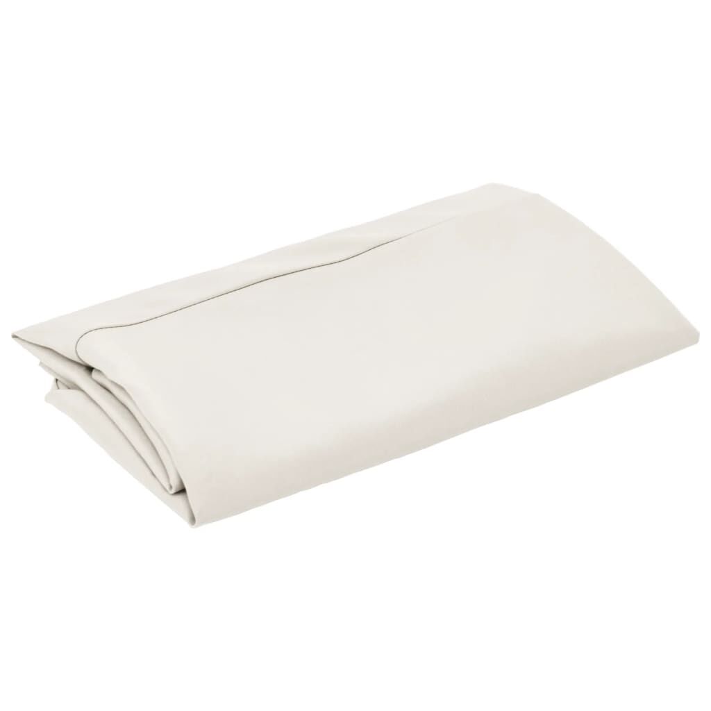 vidaXL Replacement Fabric for Outdoor Parasol Sand White 300 cm