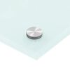 vidaXL Kitchen Backsplash Milk 80 x 60 cm Tempered Glass