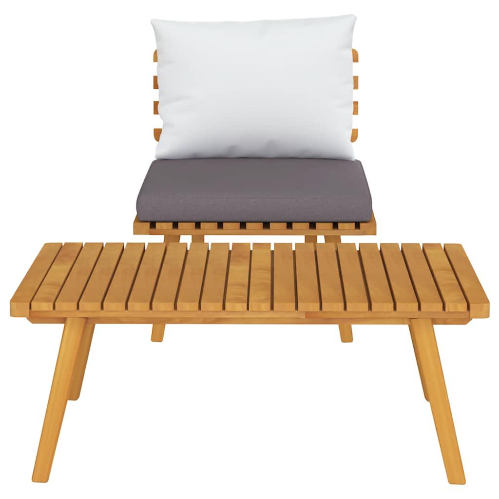 vidaXL 2 Piece Garden Lounge Set with Cushions Solid Acacia Wood,  vidaXL 2 Piece Garden Lounge Set with Cushions Solid Acacia Wood