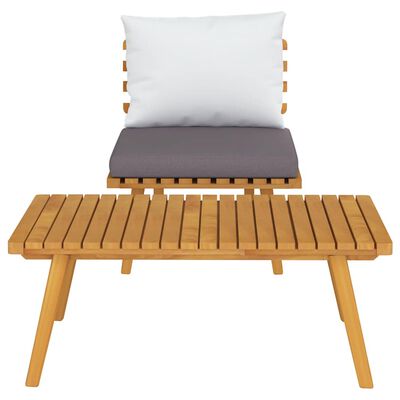vidaXL 2 Piece Garden Lounge Set with Cushions Solid Acacia Wood,  vidaXL 2 Piece Garden Lounge Set with Cushions Solid Acacia Wood