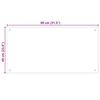 vidaXL Kitchen Backsplashes 2 pcs Transparent 80x40 cm Tempered Glass