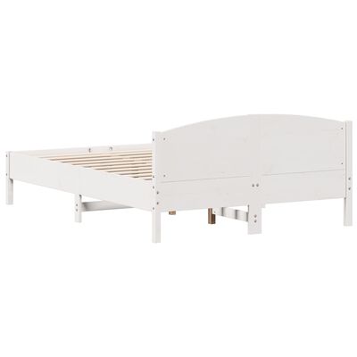 vidaXL Bed Frame without Mattress White 140x200 cm Solid Wood Pine, white vidaXL Bed Frame without Mattress White 140x200 cm Solid Wood Pine