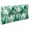vidaXL Pallet Cushions 2 pcs Leaf Pattern Fabric