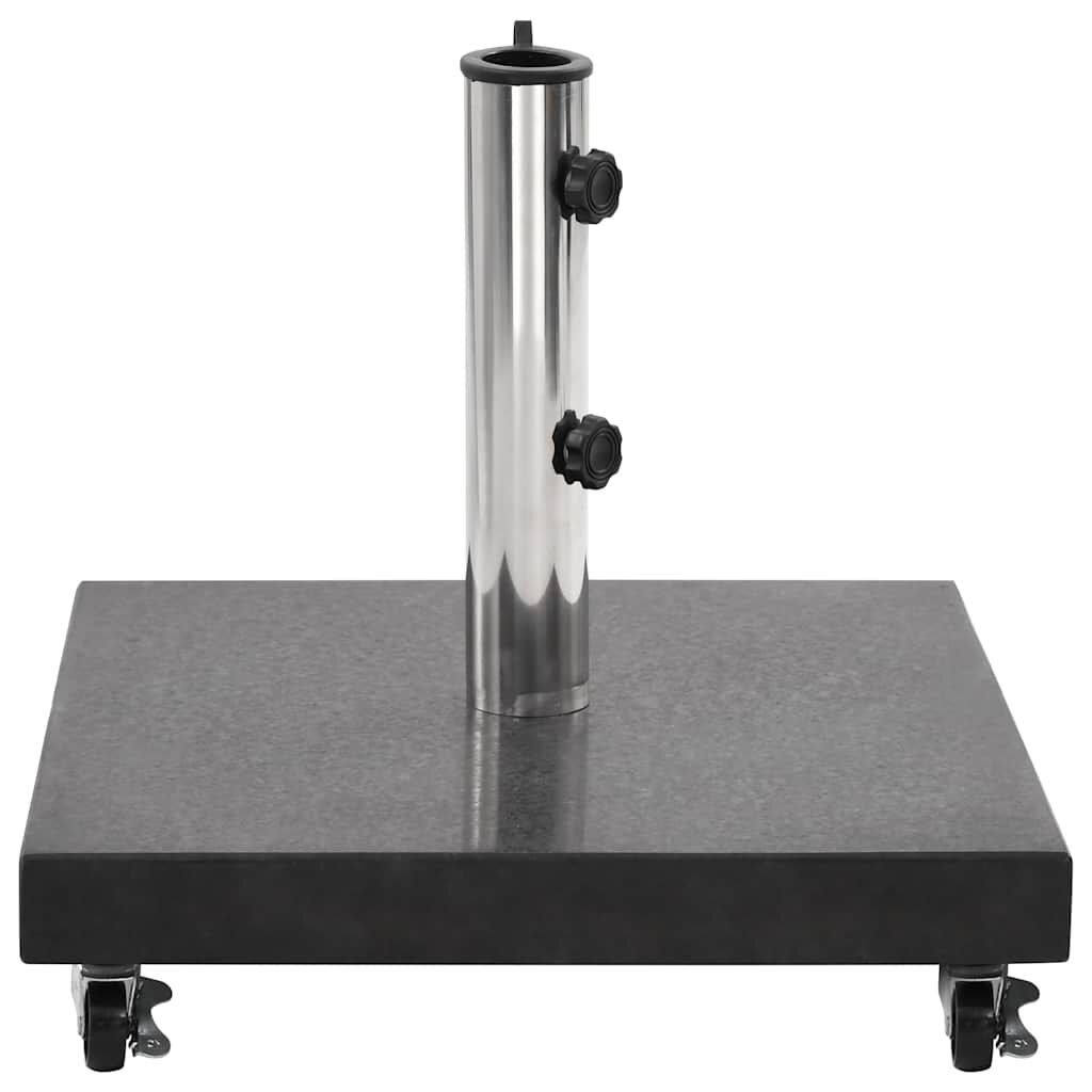vidaXL Parasol Base Granite 30 kg Square Black