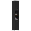 vidaXL Bathroom Cabinet Black 30x30x183.5 cm Engineered Wood