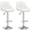 vidaXL Bar Stool | Set of 2 | White