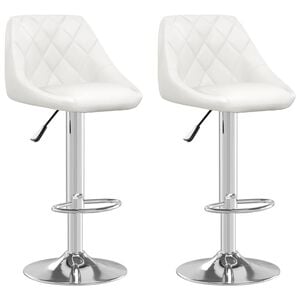vidaXL Bar Stool | Set of 2 | White