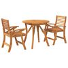 vidaXL 3 Piece Garden Dining Set Solid Wood Acacia