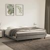 vidaXL Bed Frame without Mattress Light Grey 180x200 cm Super King Velvet