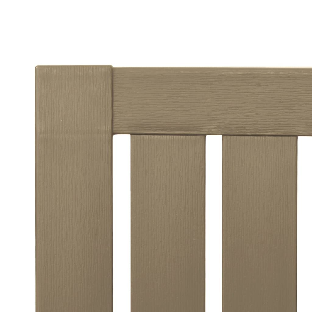 vidaXL Garden Adirondack Chair Light Brown Polypropylene