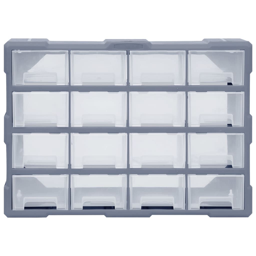 vidaXL Multi-drawer Organiser with 16 Middle Drawers 52x16x37 cm