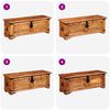 vidaXL Storage Chest Rough Mango Wood