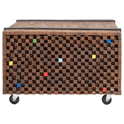 vidaXL Side Table Teak 60x60x38 cm,  vidaXL Side Table Teak 60x60x38 cm