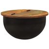 vidaXL Coffee Table Black 50x27 cm Solid Wood Reclaimed