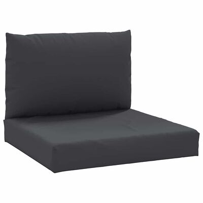vidaXL Pallet Cushions 2 pcs Black Oxford Fabric, black vidaXL Pallet Cushions 2 pcs Black Oxford Fabric